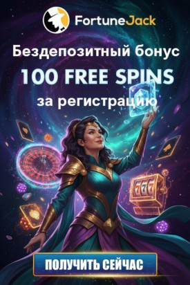 Зображення для 100 фриспинов без депозита для новых игроков в онлайн-казино FortuneJack
