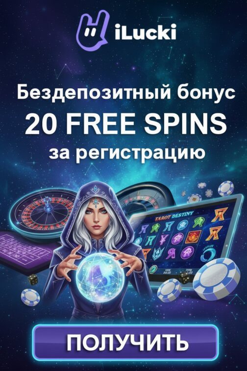Зображення для 20 фриспинов без депозита для новых игроков в казино iLucki