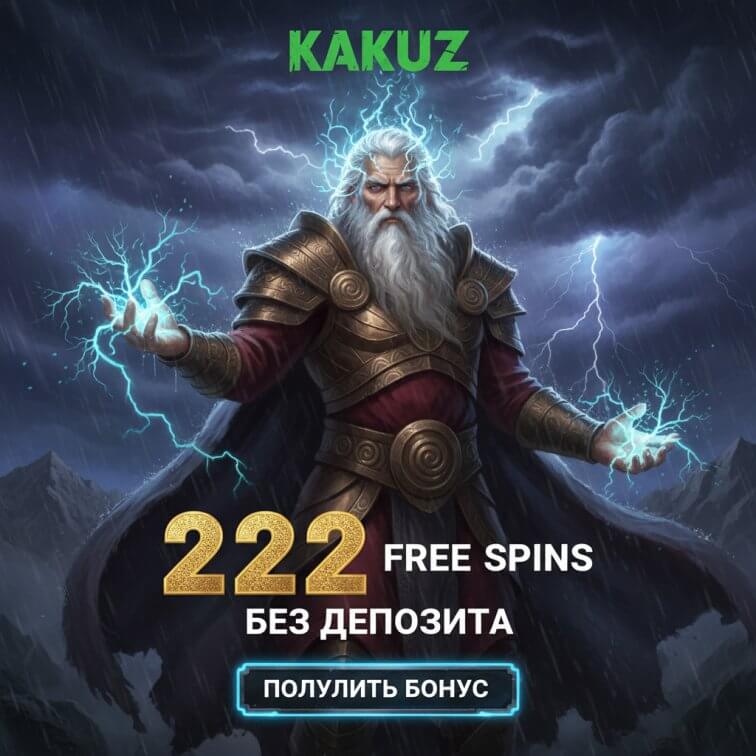Зображення для 222 фриспина без депозита новым пользователям в онлайн-казино Kaktuz