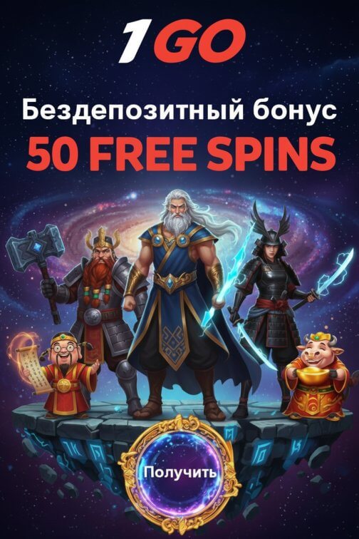Зображення для 50 фриспинов без депозита новым пользователям в 1GO Casino &mdash; наслаждайтесь удачей