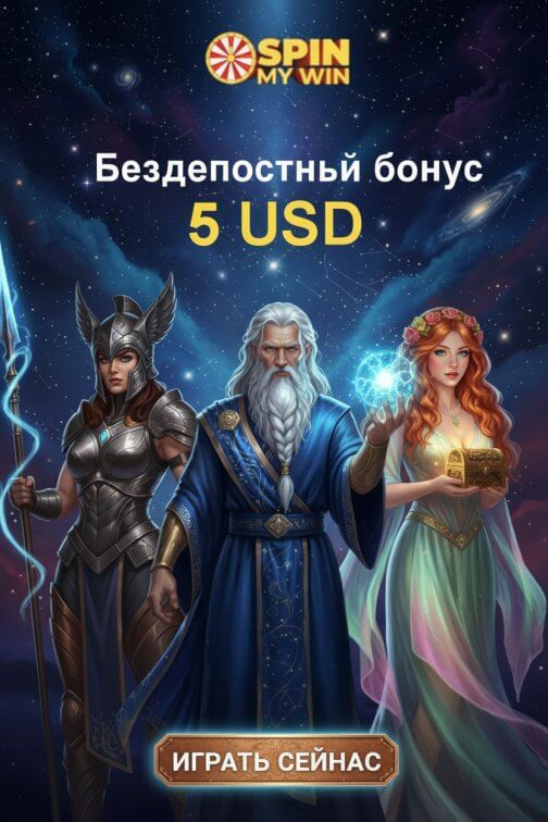 Зображення для 5 USD без депозита и 50 фриспинов новым игрокам в Spin My Win