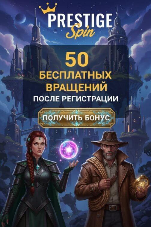 Зображення для 50 фриспинов без депозита в казино Prestige Spin &mdash; играйте бесплатно