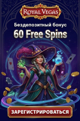 Зображення для 60 фриспинов без депозита новым игрокам в Royal Vegas &mdash; свежие бонусы