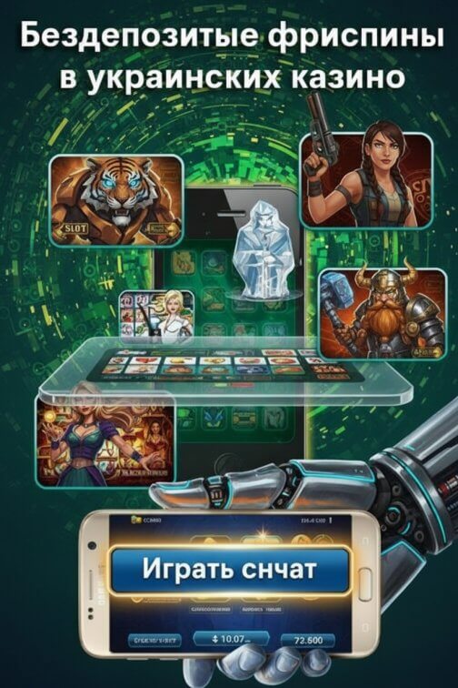 Зображення для Бездепозитные фриспины и топ бонусы для игроков онлайн-казино Украины 2024
