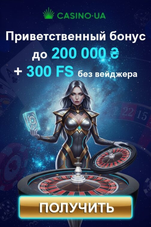 Зображення для 300 фриспинов и бонус до 200000 ₴ для новичков в Casino.ua Зображення для 300 фриспинов и бонус до 200000 ₴ для новичков в Casino.ua